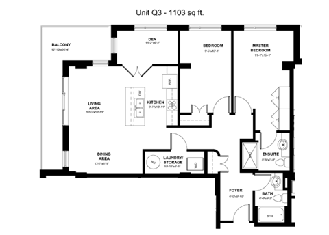 the floor plan of the residence